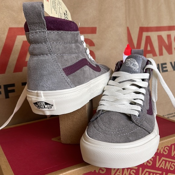 Vans Sk8-Hi MTE Forest Gray/Prune sneakers WMNS - Picture 10 of 16